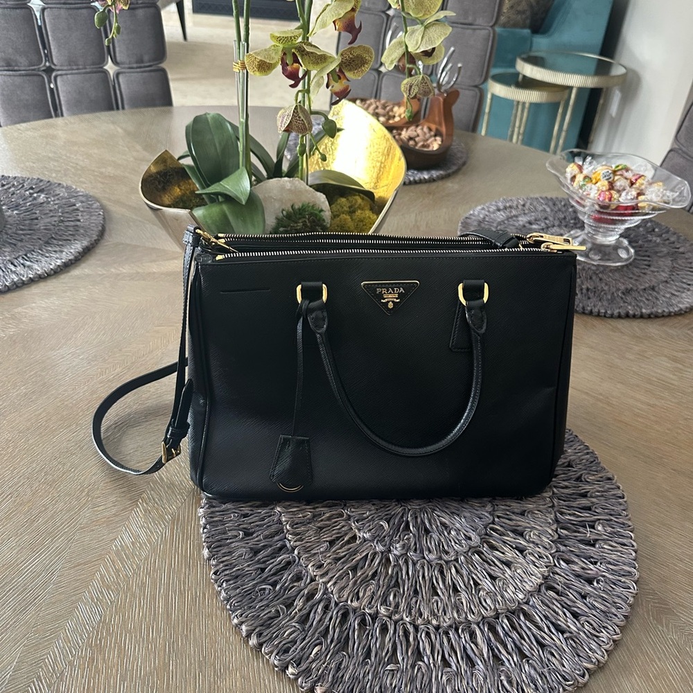 Prada Black Leather Satchel